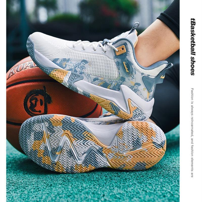 Neue Studenten Basketballschuhe Herrenschuhe Echter Kampf Jugend Dämpfung Gummisohle Ältere Kinder Sportschuhe Körpertest Sneaker