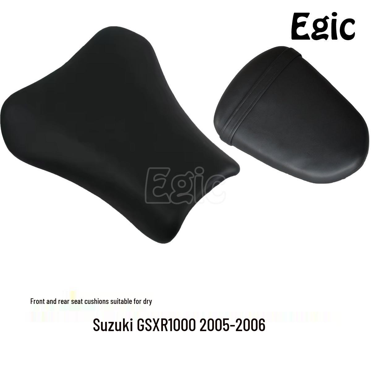 

Подушки сиденья мотоцикла: Передний и задний для Suzuki GSXR1000 (2005-2006 гг.), Яркая и грубая кожа, клетка с узором змеиной кожи. Glossy Leather Rear Seat