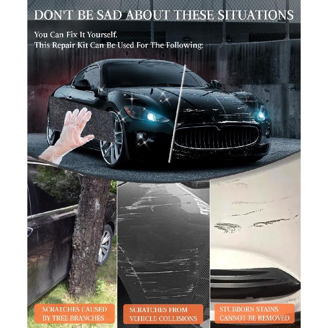 Nano Sparkle Cloth Car Scratch Remover, Nanosparkle Cloth for Car Scratches, Nano Wipes for Car, Safe on All Vehicle Colors, Removes Water Spots &