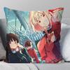 Lycoris Recoil Animation Pillow Case Square Pillow Bedroom Sofa Leisure Comfort Cushion Car Living Room Home Decoration 40X40