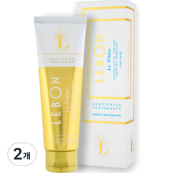 

Зубная паста Le Bon Whitening Le White, 75 г, 2 шт.