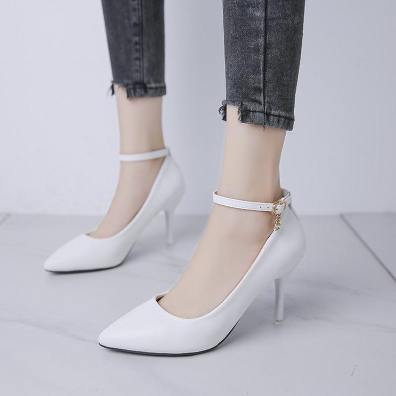 work shoes.m stiletto heels rhinestone pumps