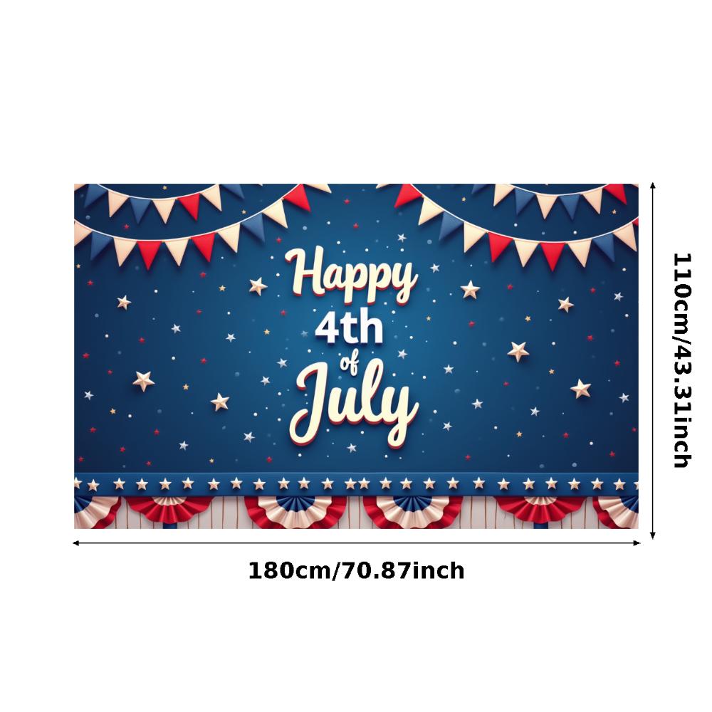 Flag Design American Flag Decor Star Patterns Independence Day Banner Vibrant Colors Decorative Bunting Party Banner