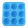 9-hulls silikonkakeform Matkvalitets firkantet bakeform for kaker, iskrem, gelé Slipplett Høy temperaturbestandig DIY bakeverktøy