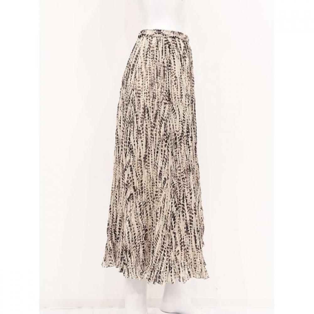 Specchio Long Skirt With Wrinkle Pattern 451 246