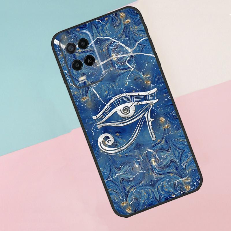 Egypt Pharaoh Mural For Oppo A74 A94 A54 A80 A78 A98 A40 A60 A18 A38 A58 A15 A17 A77 A57S A16 A76 A96 Phone Case
