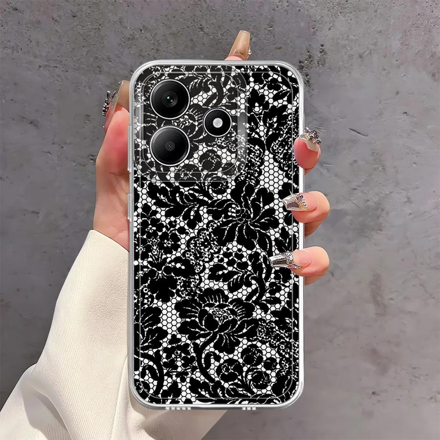 Sexy Lace Soft Phone Cover Case for Xiaomi Redmi Note 14 Pro Plus 13C 9 10 10S 14C Note 13 11S 11 12S 12 A4