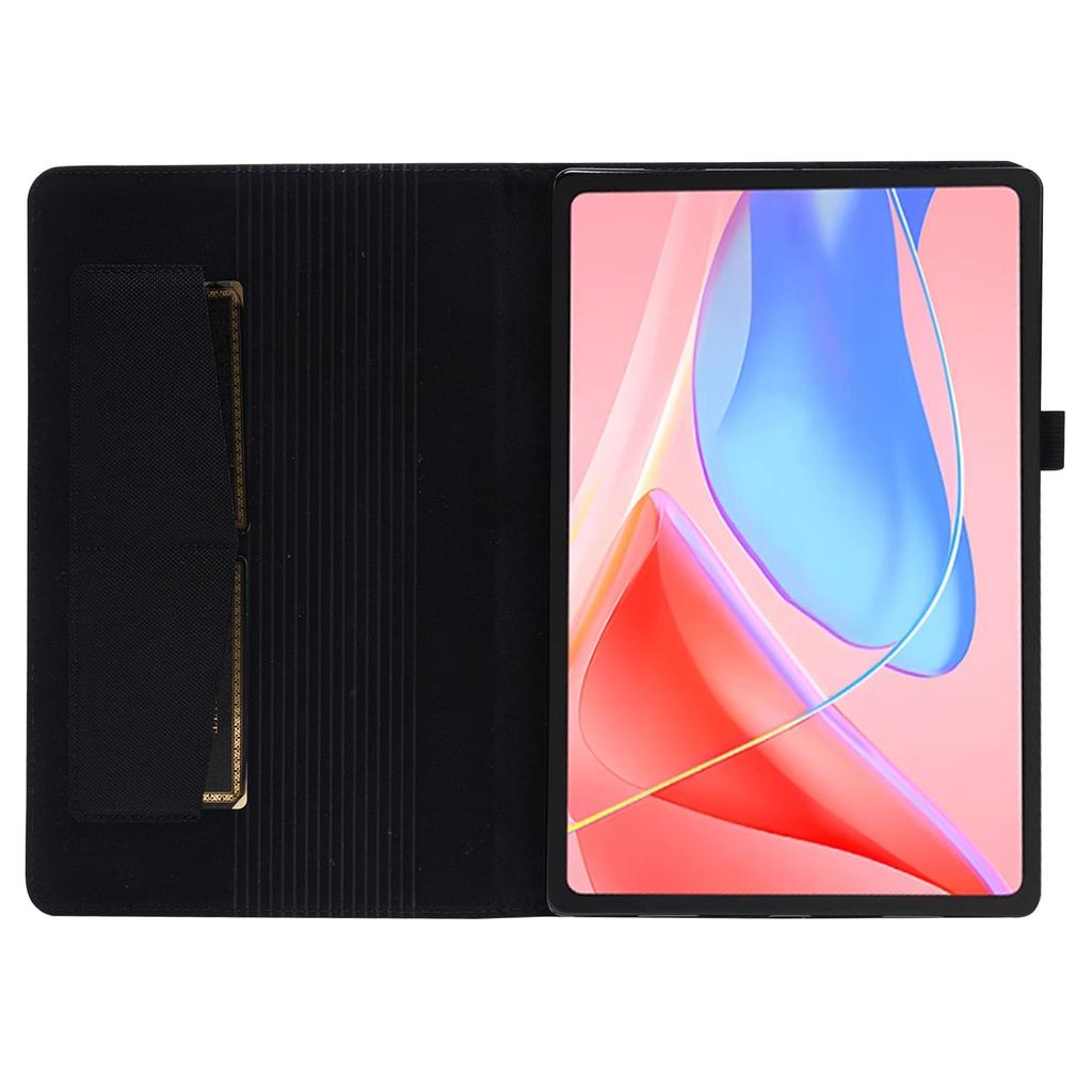 Pro Lenovo Tab 10.1 (2025) TB-311XU/Tab TB311FU Kožené pouzdro Držák na karty Látková textura Stojan na tablet Kryt