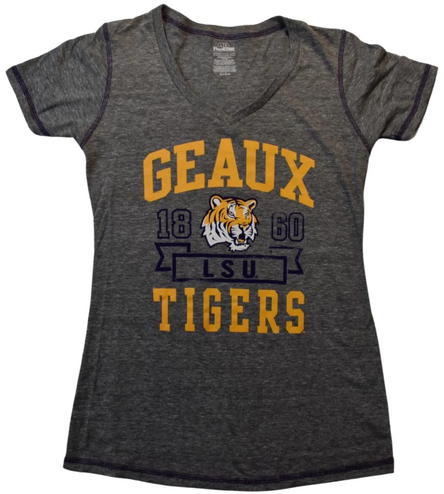 Pro Edge Juniors Louisiana State LSU Tigers 1860 Geaux Tigers Shirt New S, M, L 4XL