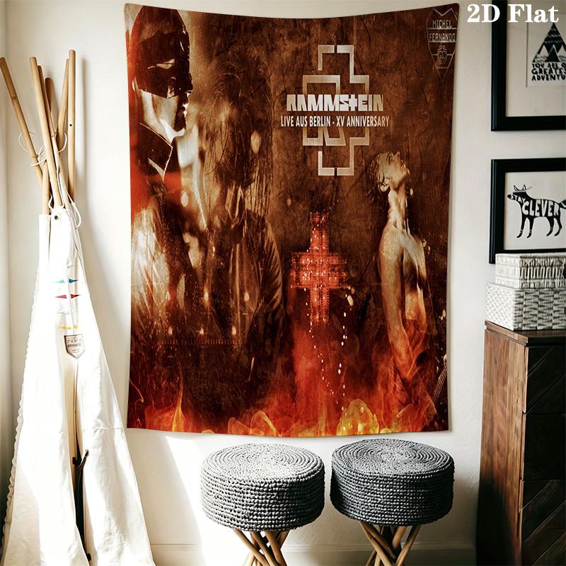 Rammstein Album Cover Mystery Bedding 1 Duvet Cover 2 Pillowcase Without Core Soft And Comfortable Duvet Cover And Pillowcase
