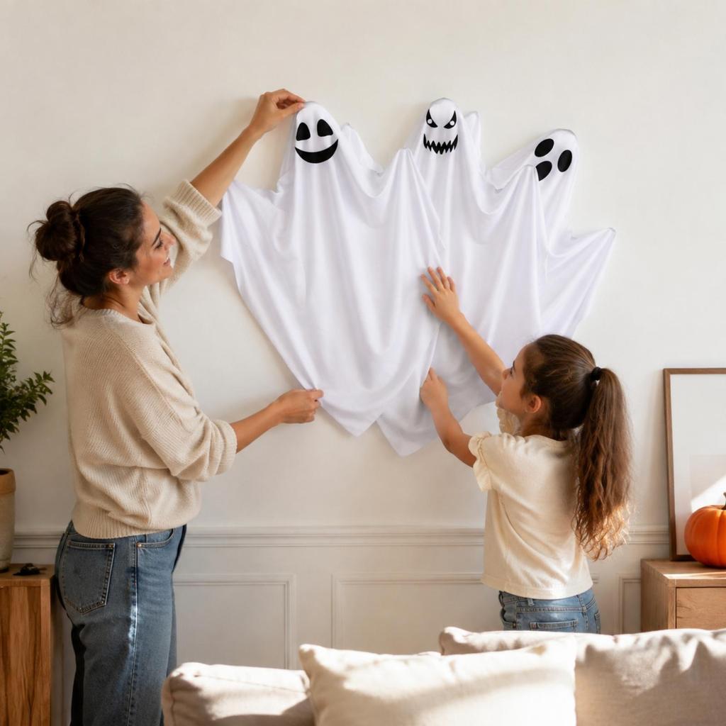 3 Pieces Hanging Ghost Decoration Eerie Decorations Floating for Window