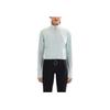 Salomon Sense Aero Hybd Cp Plvr W Running Stand Collar Solid Color Casual Long Sleeve Jacket Women jackets Misty-Blue C22902