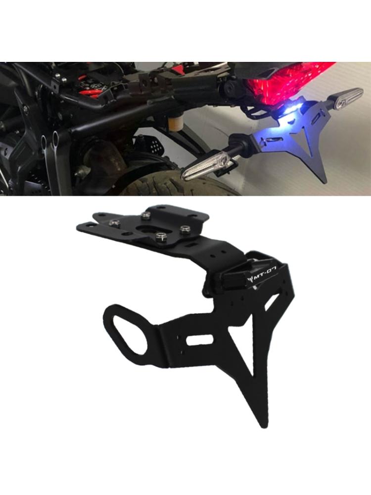 Compact & Reliable Motorcycle License Plate Holder Bracket with LED  Waterproof Registration Brack Suitable for MT07