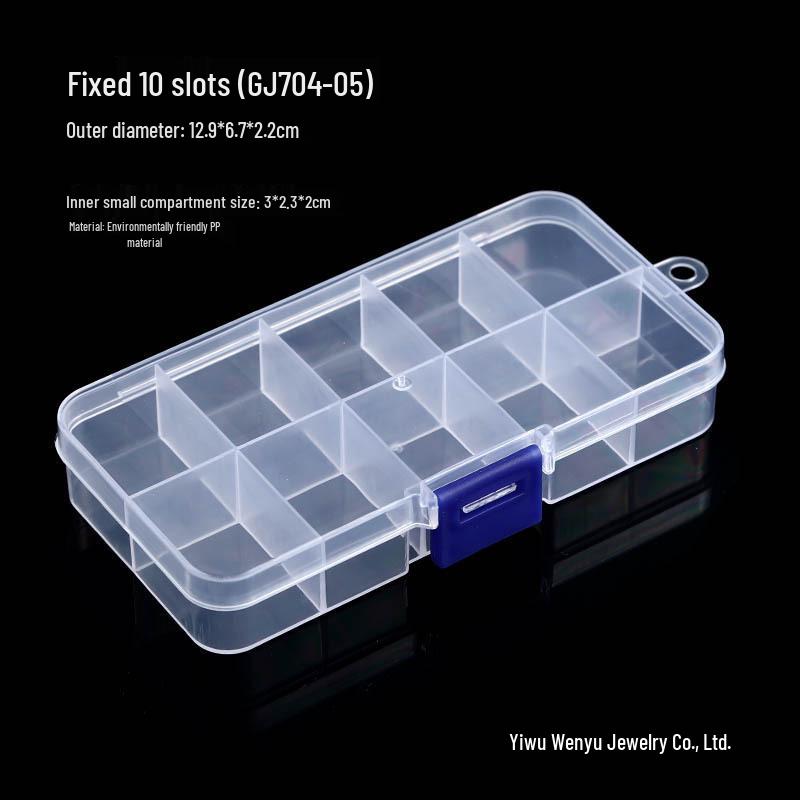 Aufbewahrungsbox für Nagelkunst & Schmuck mit 28, 24 & 10 Fächern - Perfekt für künstliche Nägel zum Aufdrücken und Werkzeuge