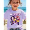Kpop Children's T Shirt Cartoon Graphic Short Sleeve Summer Comfortable Top Funny Gift for Fans Harajuku T-Shirts Girls Clothes