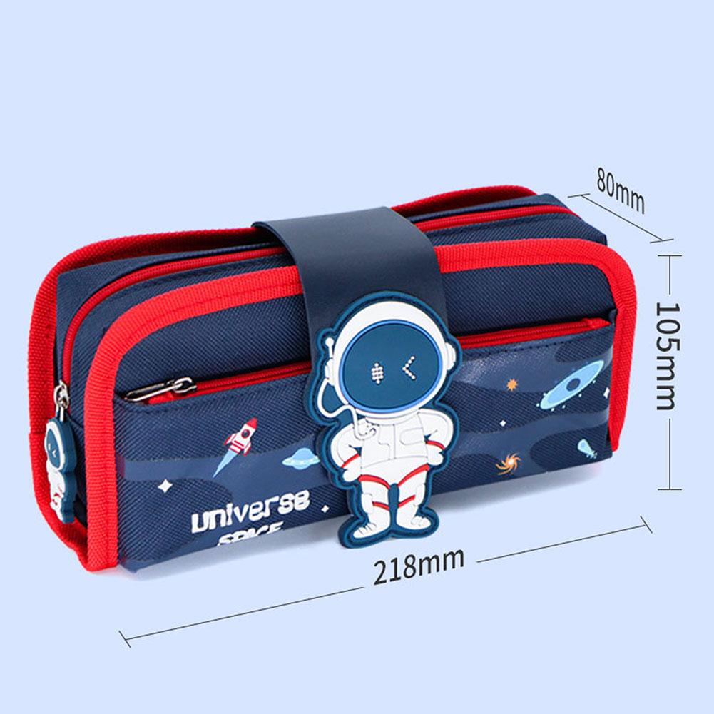 Cartoon Kawaii Pattern Pencil Bag Student Pencil Case High Capacity School Stationery Storage Pouch Detachable Pen Organiser