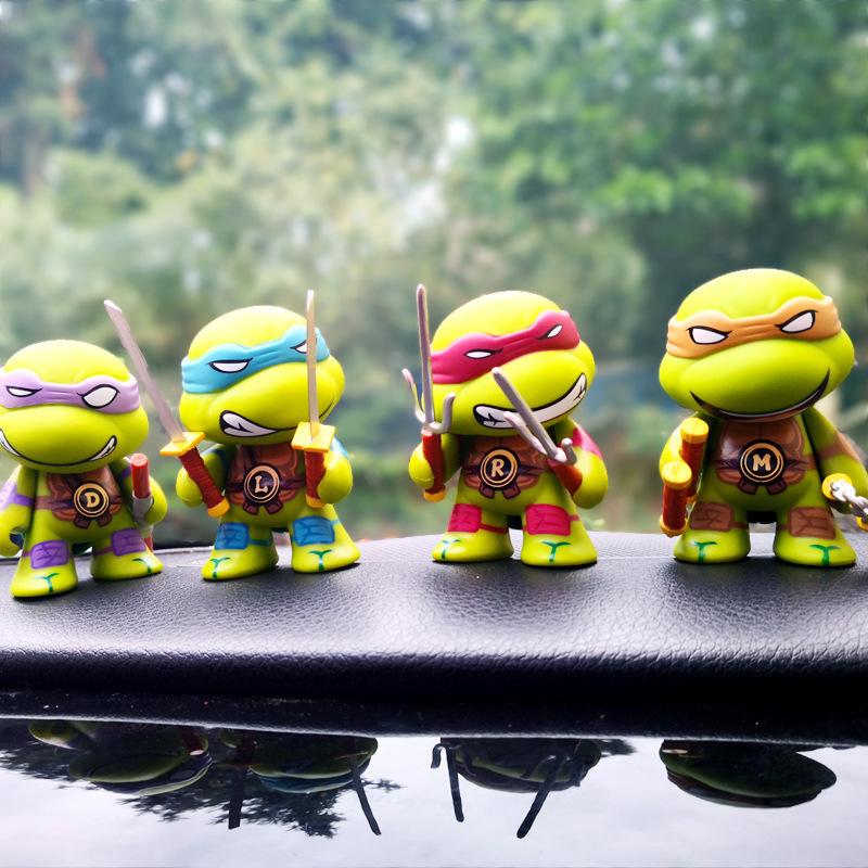 New 4Pcs Ninja Turtle Tmnt Figure With Movable Joints Birthday For Kids Children Christmas
