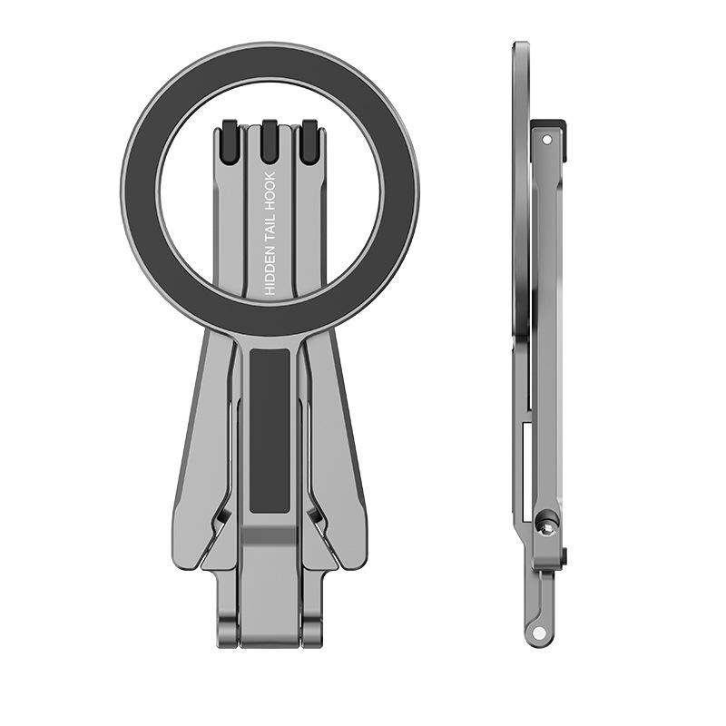 

Aluminum For Magsafe Tripod Magnetic Phone Holder Universal Magnetic Phone Tripod Mount Foldable Camera Phone Tripod Stand серый