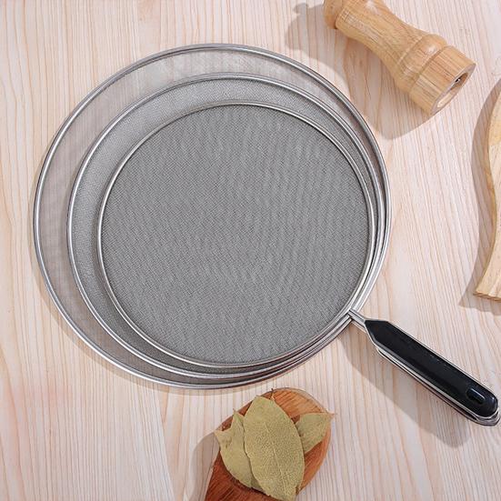 Oil Splash Guard Stainless Steel Fine Mesh Grease Splatter Screen with Easy-Grip Handles Rust-Resistant Kitchen Oil Splatter Shield for Frying Pan
