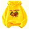 Sudadera con capucha divertida de fresa Y2k años 90 Niños Sudadera con capucha infantil para niños y niñas Otoño Primavera Sudaderas con capucha casuales