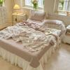 New Fashion Rufflededge Summer Blanket Soft Skin-Friendly Breathable Quilted Quilt Moisture-Wicking Duvet Sleep Naked Comforter