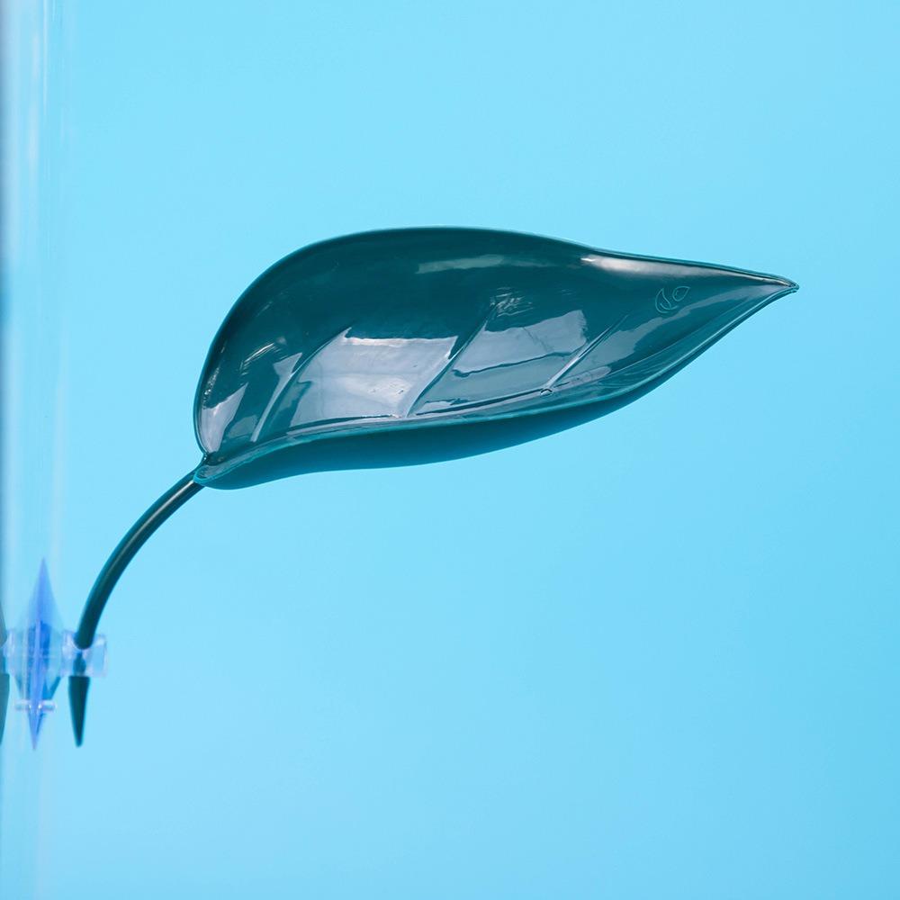 Climbing Pet Suspended Nest Lizard Hideout Simulating Plant Leaves Reptile Habitat Basking Area Resting Terrace with Suction Cup