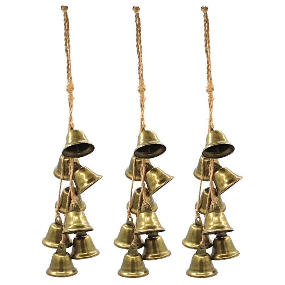 Retro Metal Wind Chime Loud Christmas Bell String Bells Crafts Iron Cow Bells  Christmas