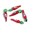 Lampwork korálky Červená Modrá Tvar chilli Skleněný přívěsek pro výrobu šperků DIY Přívěsek Náhrdelník Náušnice Ručně vyráběný materiál Volné korálky