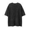 European And American High Street Trendy Brand Skull Print Washing Water Round Neck Tee Shirt Hip Hop Street Retro Short Sleeve T-Shirt Men And Women