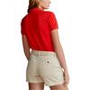 Polo Ralph Lauren SS22 Solid Color Button Short Sleeve Polo Shirt Women tops Red WMPOKNINCU20050-600
