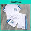 Kids Basketball Uniform Set With Polyester Fabric Short Sleeve Shorts For Summer Play