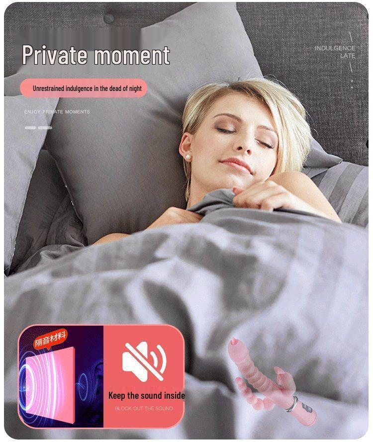 Massaggiatore a Doppia Estremità Lumina: Stimolatore per Donne con Lingua Vibrante e Funzioni di Leccata