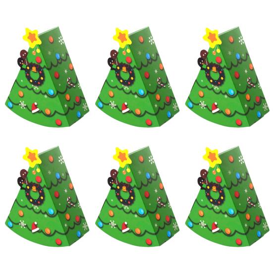 Christmas Candy Boxes Tree Shaped Candy Packaging Box Small Paper