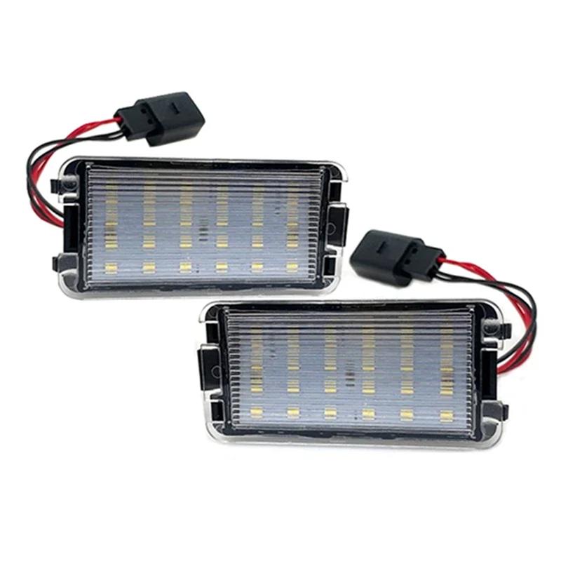 Ac29-2Pcs LED License Plate Lights For Seat Ibiza 6L Arosa Altea Cordoba MK1 MK2 Leon 1M Toledo III Car Number Lights
