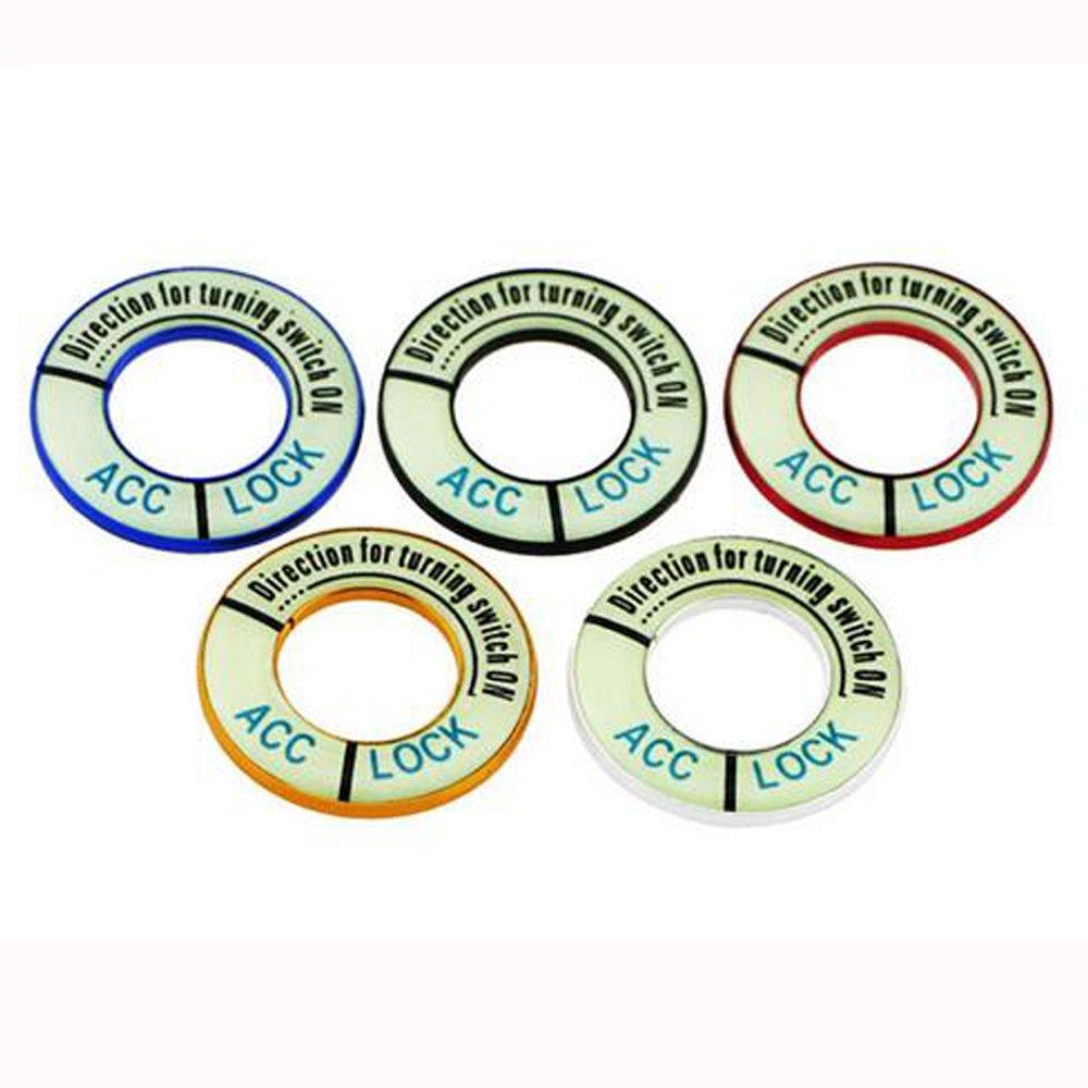 Engine Start Button Ring Decorative Switch Cover Dress Up Accessories Easy Installation Night Fluorescent Compatiblefor Peugeot 3013073008408508