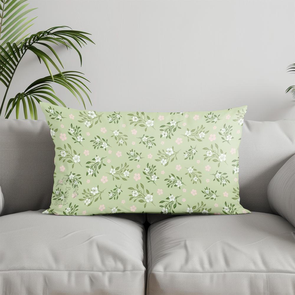 

Декор для дома Красочная наволочка с цветочным узором Подходит для дивана, спальни, автомобиля Наволочка для подушки Подушка Прямоугольная подушка для спины 30x50cm