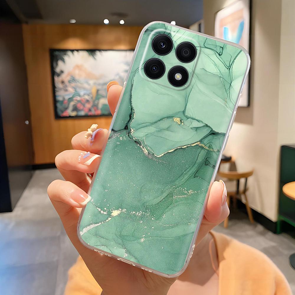 For Honor X8b X8a 4G LLY-LX1 LLY-LX2 CRT-LX1 Cute Cartoon Painted Phone Cover TPU Soft Clear Silicone Case On Honor X8a 4G Mask