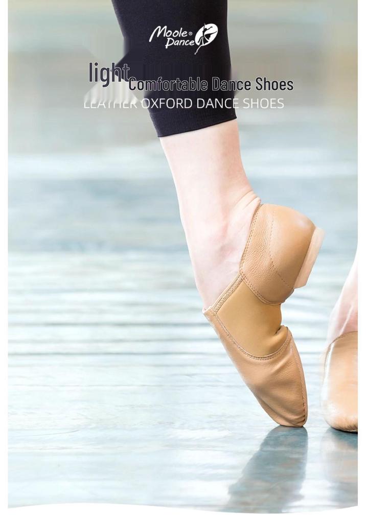 Women's Real Leather Jazz Dance Shoes – Soft Sole Practice & Body Shaping Shoes for Adults
