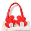 3pcs Holiday Candy Bags with Handles Cute Cloth Goodie Bag for Kids Party Holiday Supplies