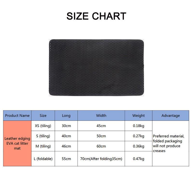 Double Layer Cat Litter Mat Trapping Mat Waterproof Eva Washable Carpet Kucing