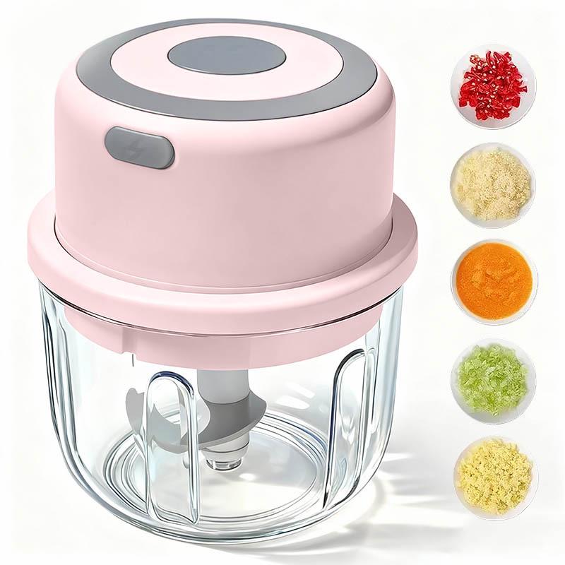 Wireless Electric Garlic Chopper & Masher, 450ML - Garlic Paste Maker and Presser for Home Use
