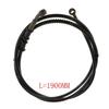Braided Motorcycle Brake Hose Flexible Clutch Oil Line 12 Inch Metal Rubber Pipe for Bike Hydraulic Brakes