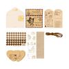 52Pcs Retro Stationary Letter Paper and Envelopes Set Tiny Heart Shape Envelope For Wedding Birthday Valentines Day