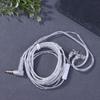 3.5Mm 2Pin In Ear Wired Earphones Kz Silver Plated Kz Earphones Cables Upgrade Cable With Microphone Kz Headphones Wire