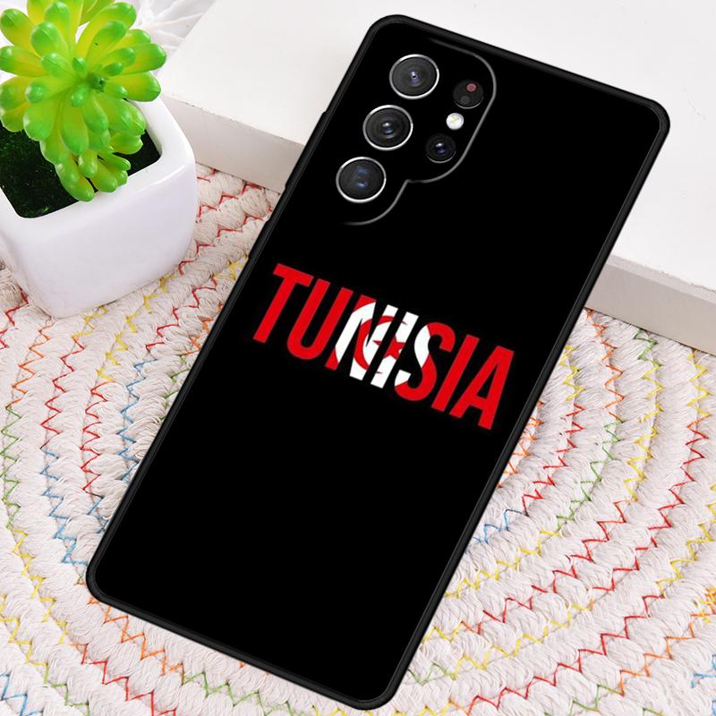 Tunisia Flag Map soft TPU Phone Case For Samsung Galaxy note 10 pro S26 S25 S24 S23 S22 Ultra Plus S21 FE S20 Shockproof Cover