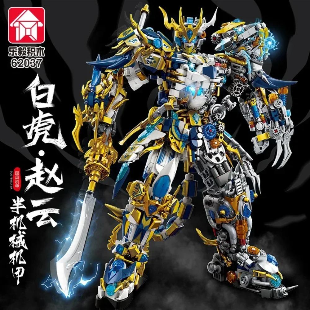 Warrior Mech Robots Model Building Block Toys Sets Monkey King Hero Bull Demon Mecha DIY Mini Bricks Toys For Kids Boys Gifts