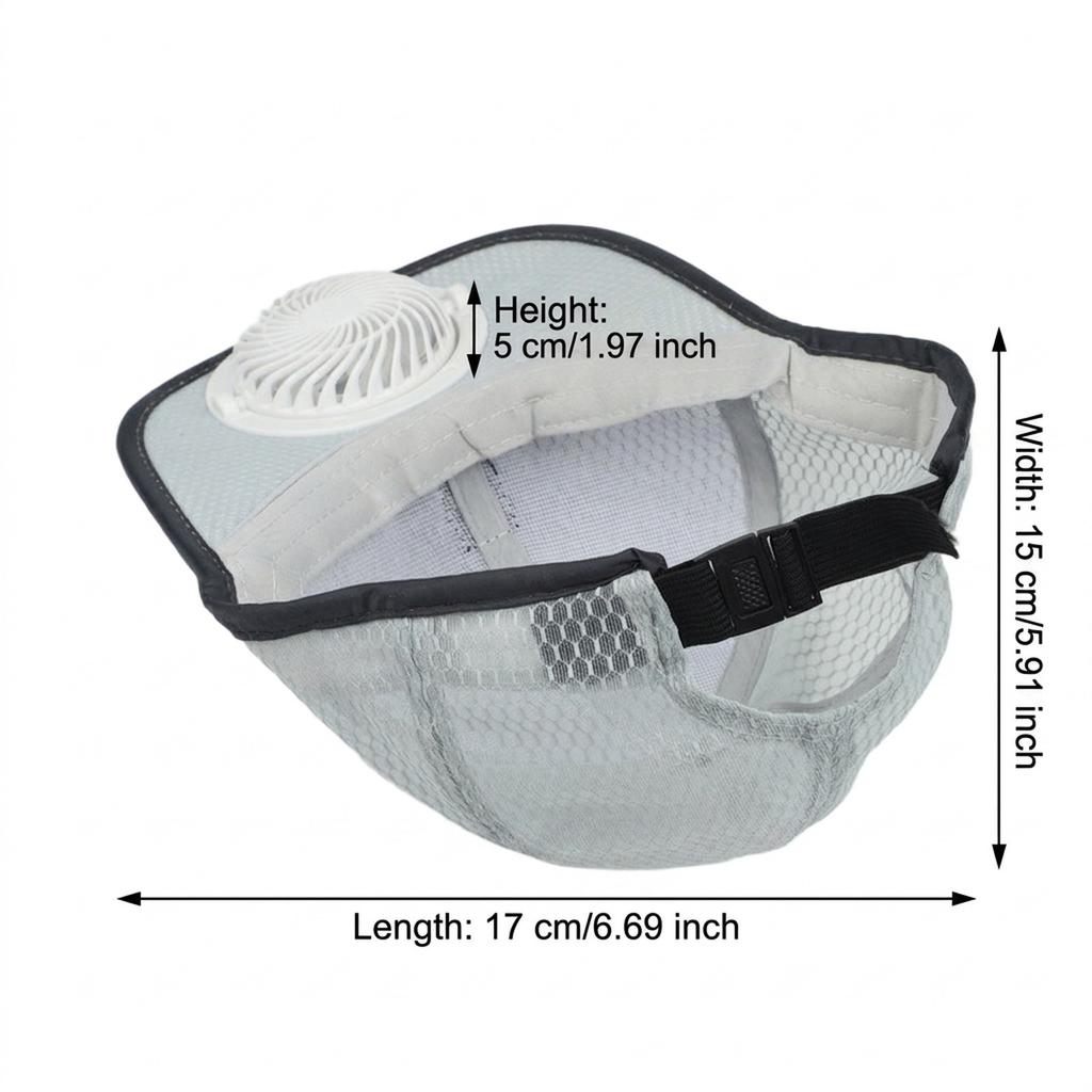 For Outdoor Sports Uv Protection Cap Solar Fan Hat For Sunny Days Comfortable Sun Protection Hat Adjustable Sunhat