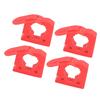 4PCS Shovel Holder Mount Rubber 5 Gears Adjustable Shovel Wall Mount Holder Clamp for Outdoor