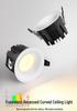 Frameless 75mm LED Downlight, Deep Anti-Glare, Eye-Protective Spotlight for Living Rooms.