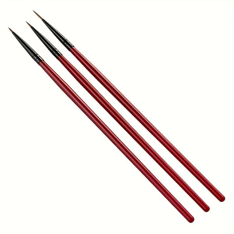 Set de Pinceles Liner para Uñas - Bolígrafos de Dibujo de Detalle Fino para Uñas Acrílicas - Herramientas sin Olor para Pintura y Diseño de Rayas para Manicura DIY de Calidad de Salón